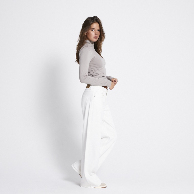 Soft feel polo top "Eline" Beige